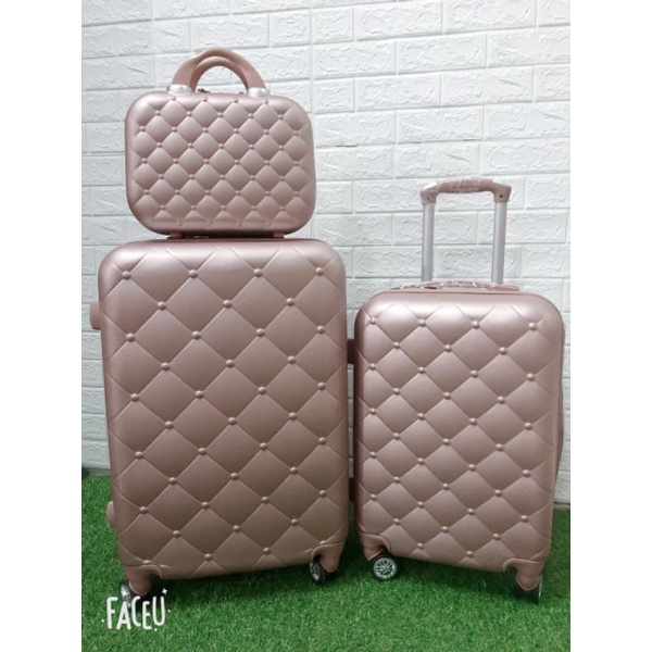 Vali nhựa rubi ngọc chai đẹp (size to 24inch) đựng 20 25 kg ko kèm cốp