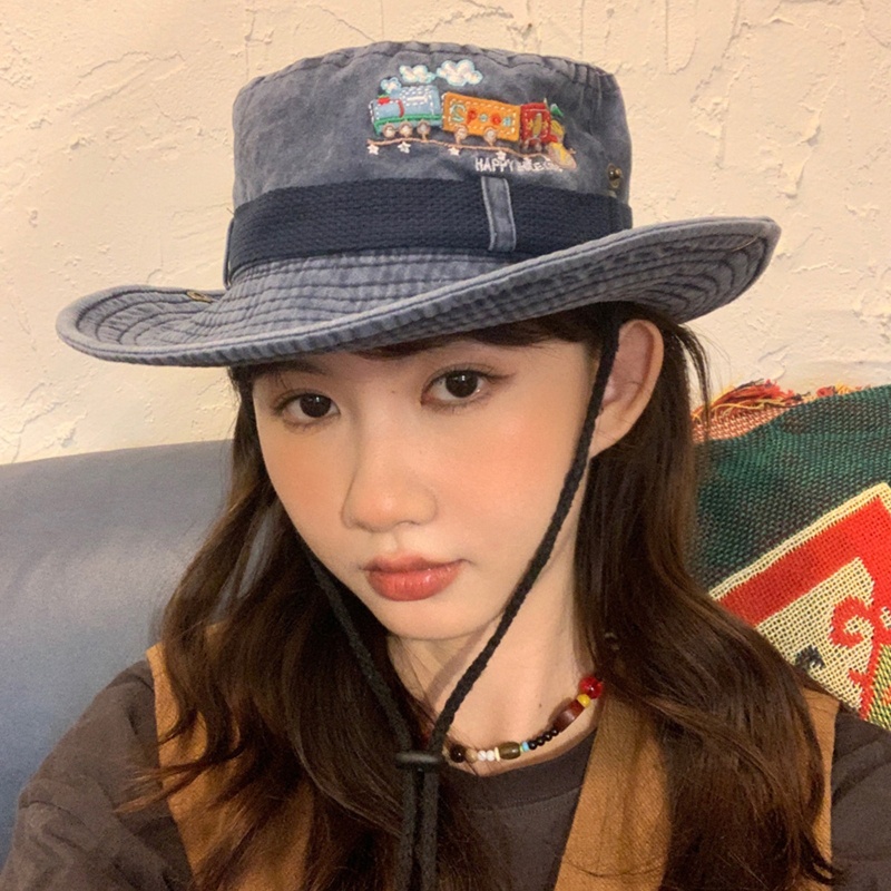 Mũ Lưỡi Trai Denim Thêu Họa Tiết Thời Trang Xuân Hè Dành Cho Người Lớn