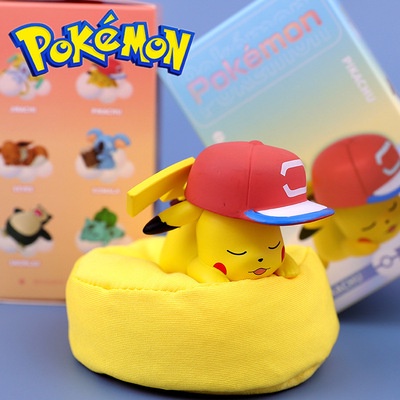 Đồ chơi mô hình Pokemon - Các pokemon đang ngủ (bao gồm mô hình gối lười cho pokemon nằm)