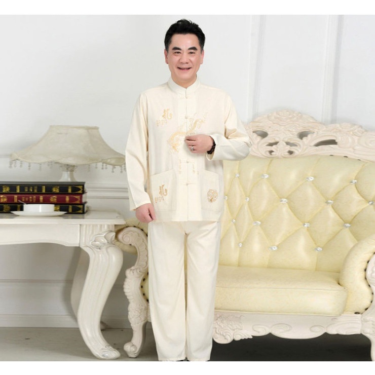 Bộ quần áo trung niên dài tay cho ông, cho bố