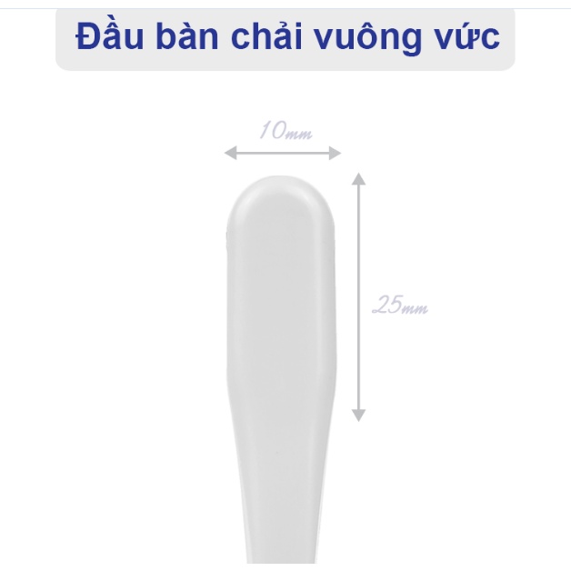 Bàn Chải ECO Siêu Mảnh 2 Tầng Wedent ECO Rectangle Head ToothBrush Double Slim Bristle Gomimall (Màu Ngẫu Nhiên)