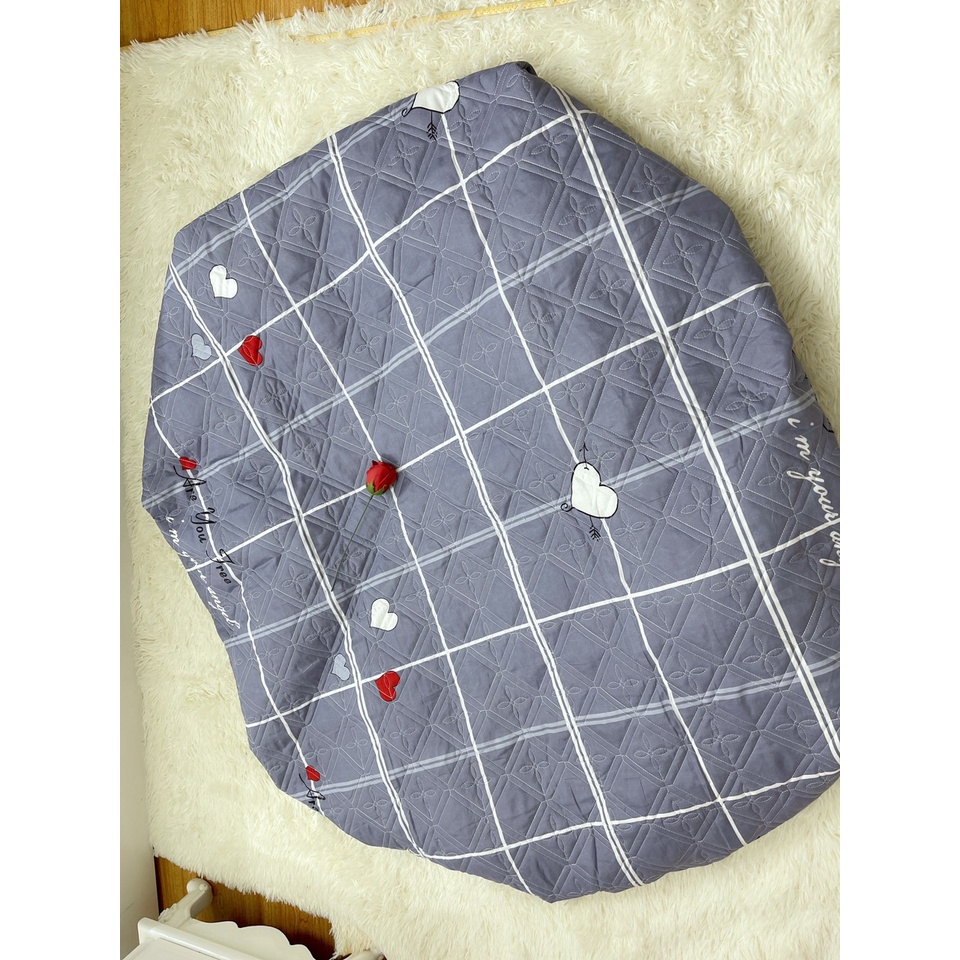 [Xả rẻ vô địch] Bộ 3 món ga gối poly chun trần bông cao cấp siêu êm siêu ấm - KT: m6, m8