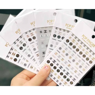 Sticker thương hiệu trang trí nail
