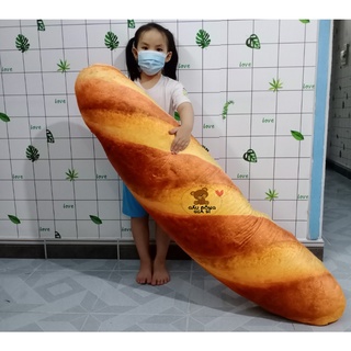 GỐI ÔM GẤU BÔNG HÌNH Ổ BÁNH MÌ SIZE ĐẠI CỠ LỚN NHẤT KHỔNG LỒ KHỔ LỚN NHẤT