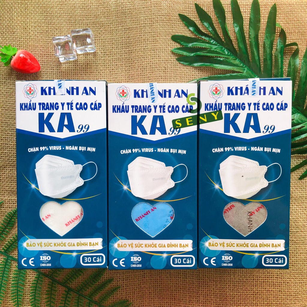 Khẩu trang 4d mask hàn quốc Khánh an hộp 30 cái Ngăn Ngừa Vi Khuẩn Bảo Vệ Hô Hấp