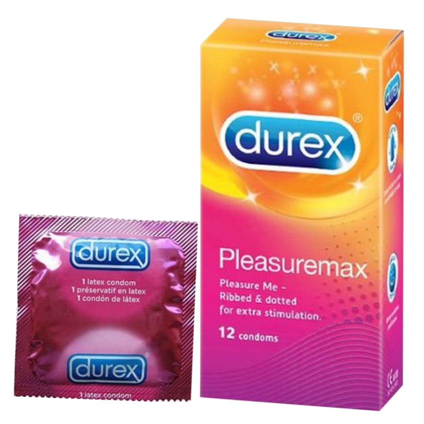 (Freeship 50K) Bao Cao Su Durex Pleasuremax gân gai hộp 12 chiếc