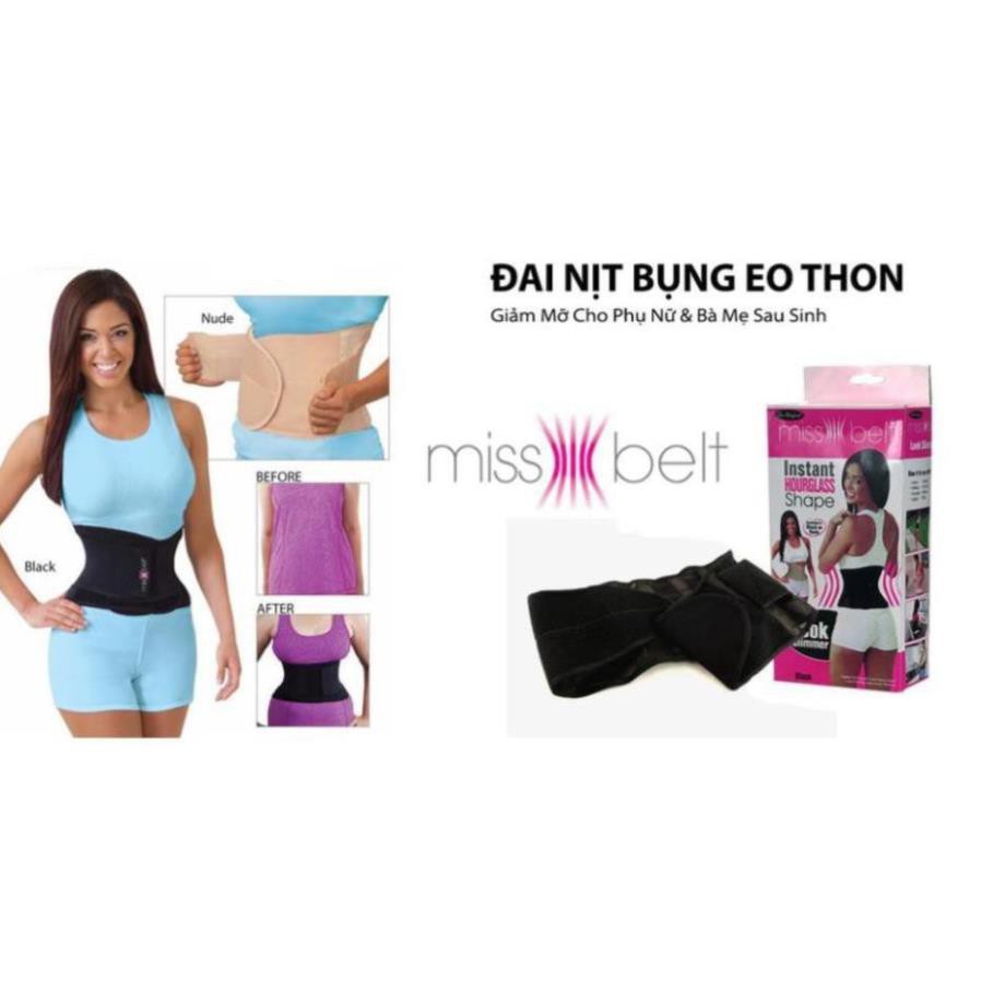 Đai nịt bụng giảm mỡ cho vòng eo con kiến - Gen nịt bụng Miss Belt