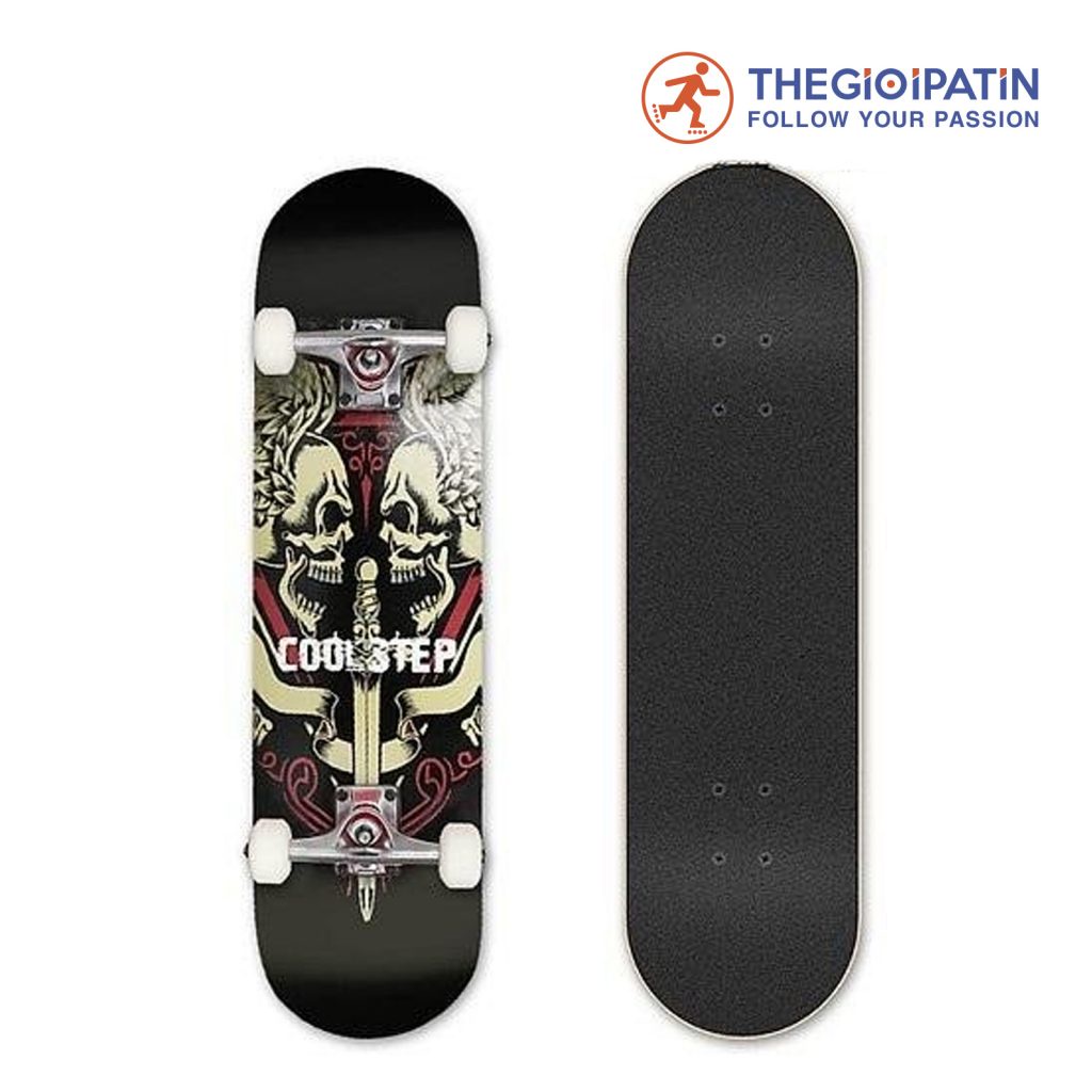 Ván Trượt Người Lớn Cao Cấp [Centosy] SkateBoard 1308 - In Hình Phong Cách, Gỗ Ép 7 Lớp