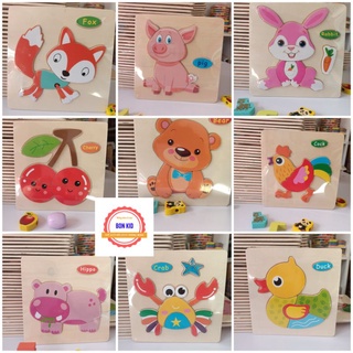 [GHÉP HÌNH] combo 10 tranh ghép 3D gỗ