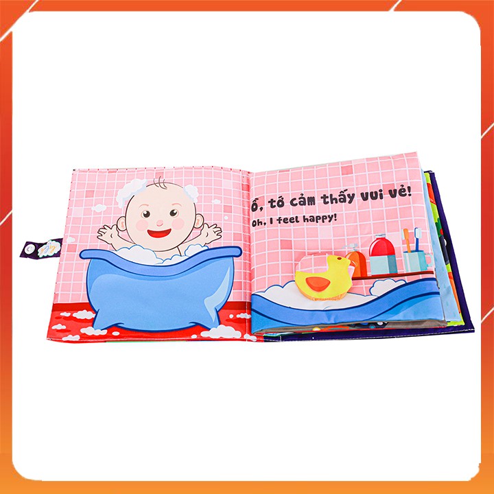 Sách Vải Song Ngữ Bé Cảm Thấy Thế Nào Cho Trẻ Từ 0-4 Tuổi