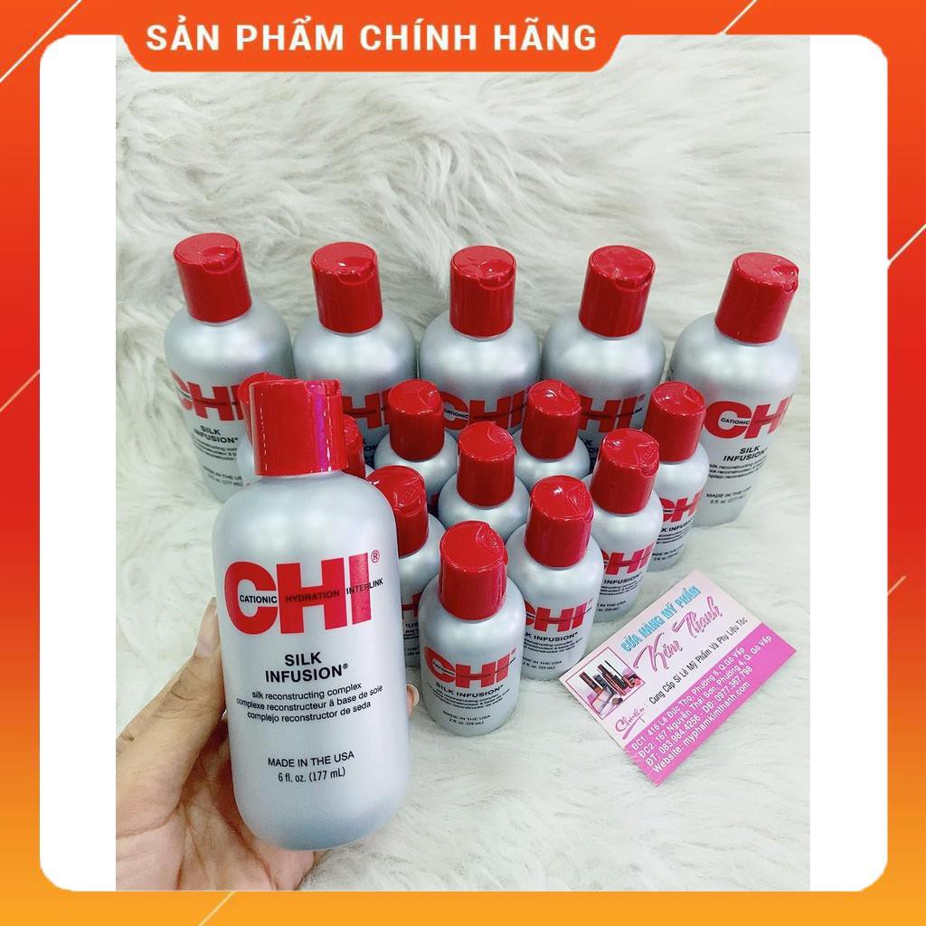 Tinh dầu dưỡng tóc dành cho tóc khô khó vào nếp CHI Silk Infusion (59ml/177ml)