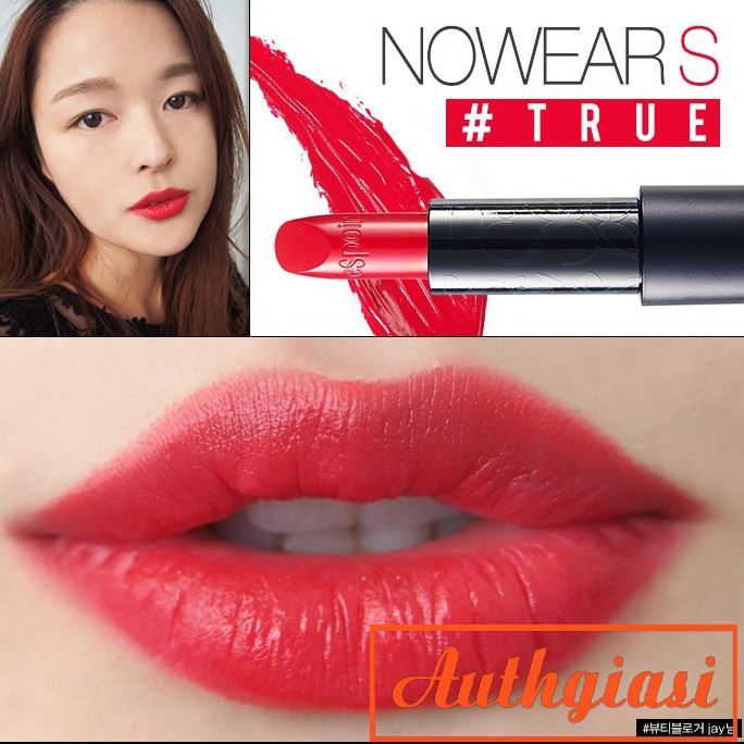 Son Espoir Lipstick Nowear S True RD201 Đỏ Tươi Sáng siêu đẹp