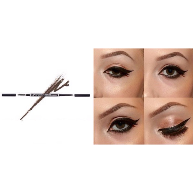 chì kẻ mày 2 đầu siêu mảnh NYX micro brow pencil