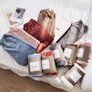 Quần nỉ bông lông cừu nữ siêu mềm, mịn, dày, ấm, chất đẹp