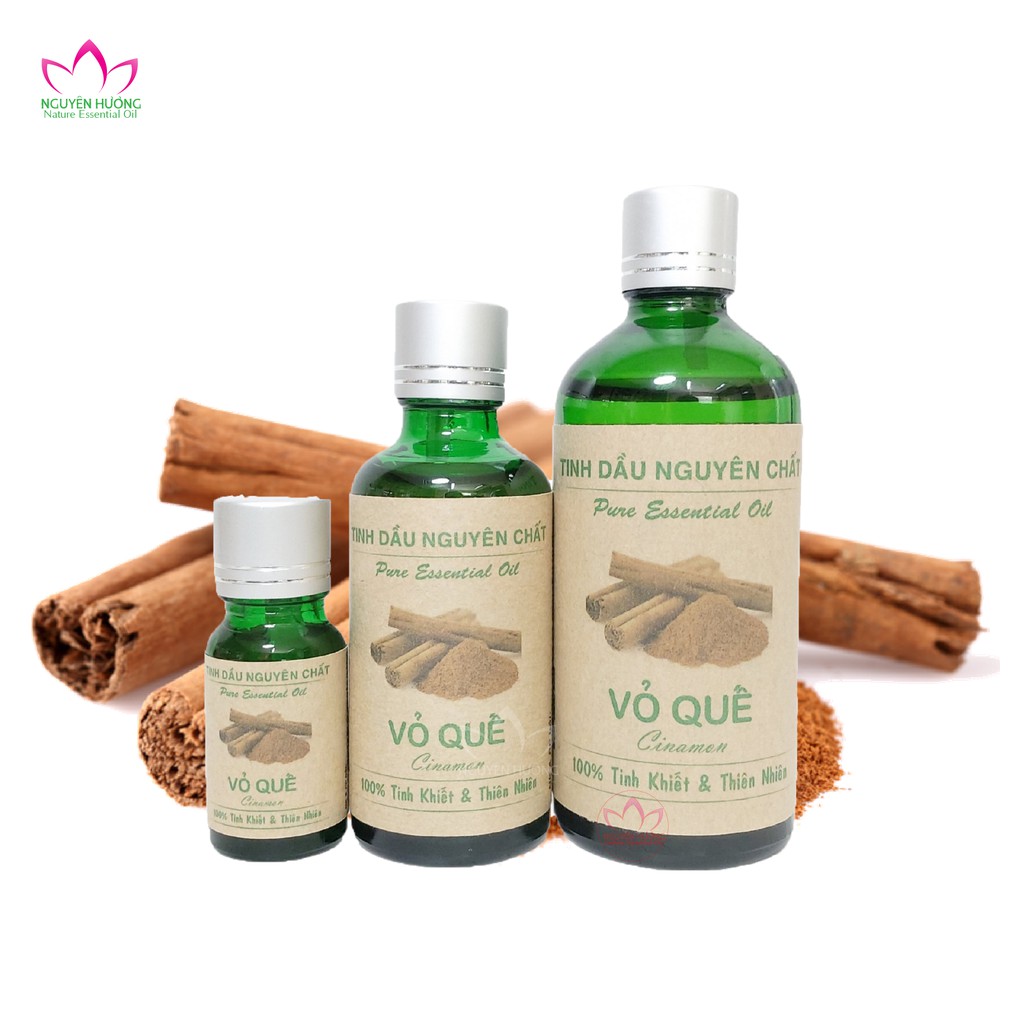 Tinh Dầu Vỏ Quế (Cinnamon) – 100% nguyên chất ( Đuổi muỗi, làm thơm phòng, treo xe ) | Thế Giới Skin Care