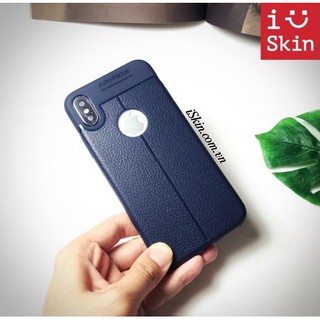 Ốp Lưng Auto Focus vân da dành cho điện thoại iPhone X/XS