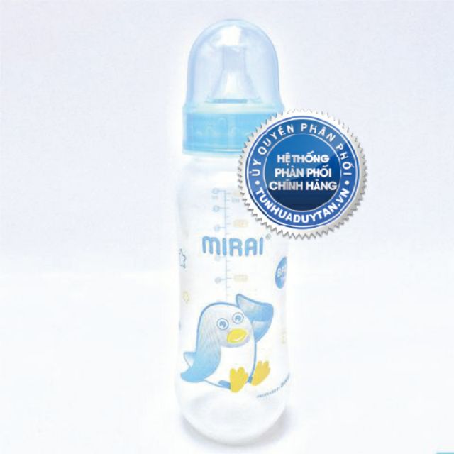 (250ml) Bình sữa Mirai Kids - van chống sặc