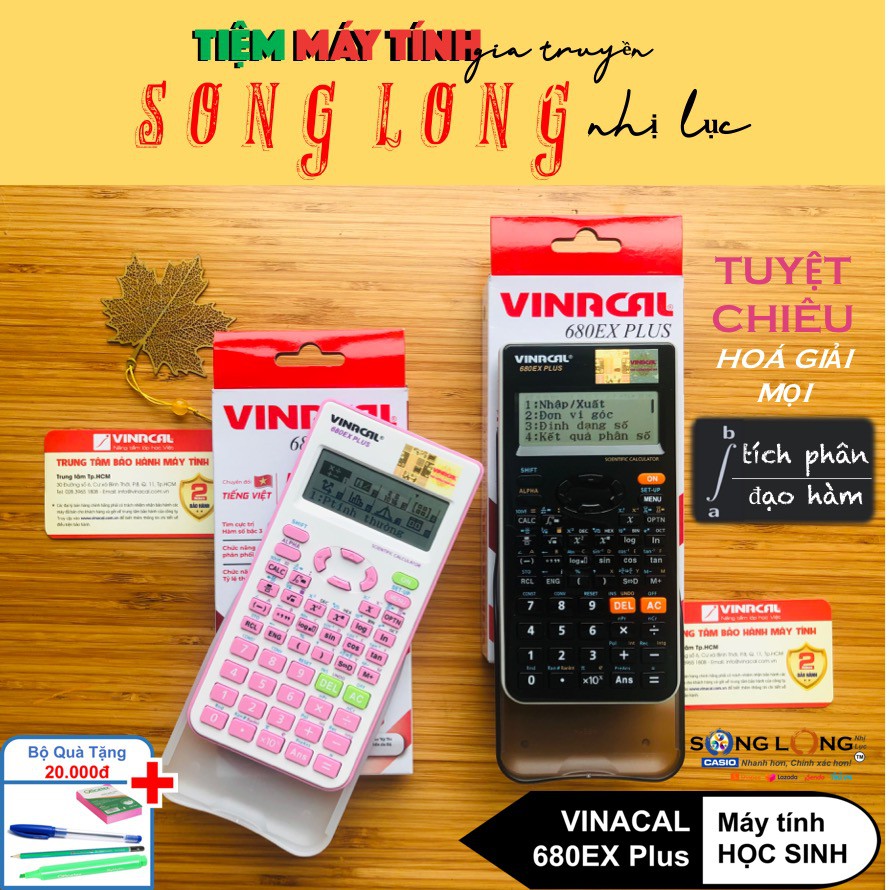 Máy tính Học Sinh VINACAL 680EX Plus – “Siêu Phẩm 555 Tính Năng” - Máy tính VINACAL 680EX Plus Chính Hãng Bảo Hành 2 Năm