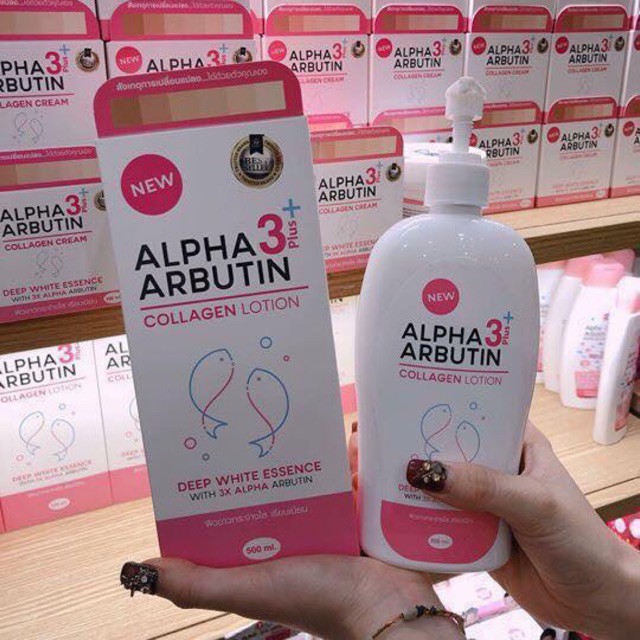 Sữa dưỡng thể trắng da Collagen Alpha Arbutin 500ml Thái Lan