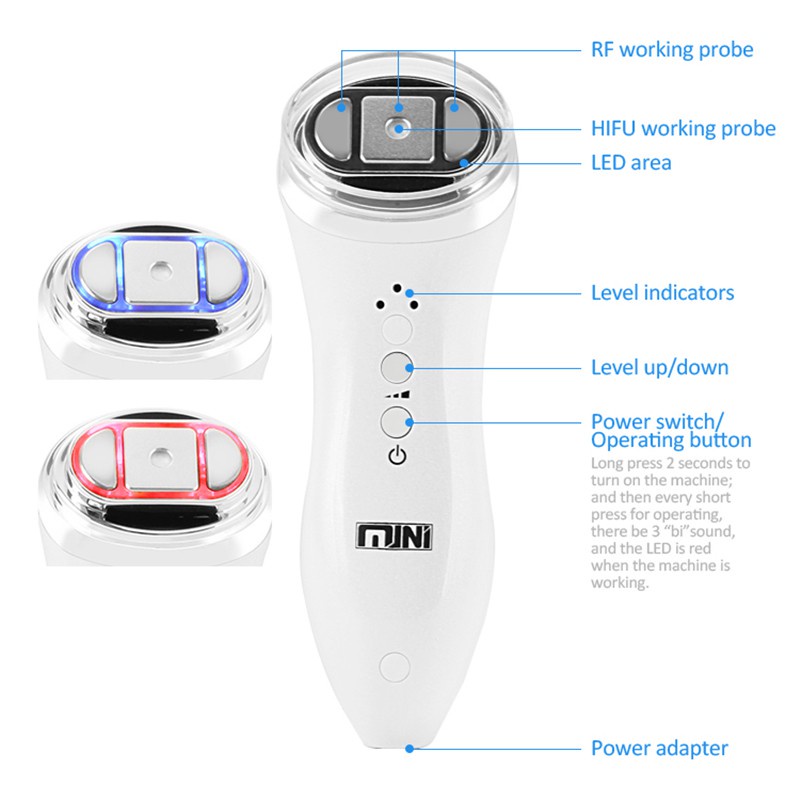 LIARTY Máy Mát Xa Nâng Cơ Mặt Cổ Mặt Tần Số Sóng Siêu Âm rf mini hifu Chống Nếp Nhăn