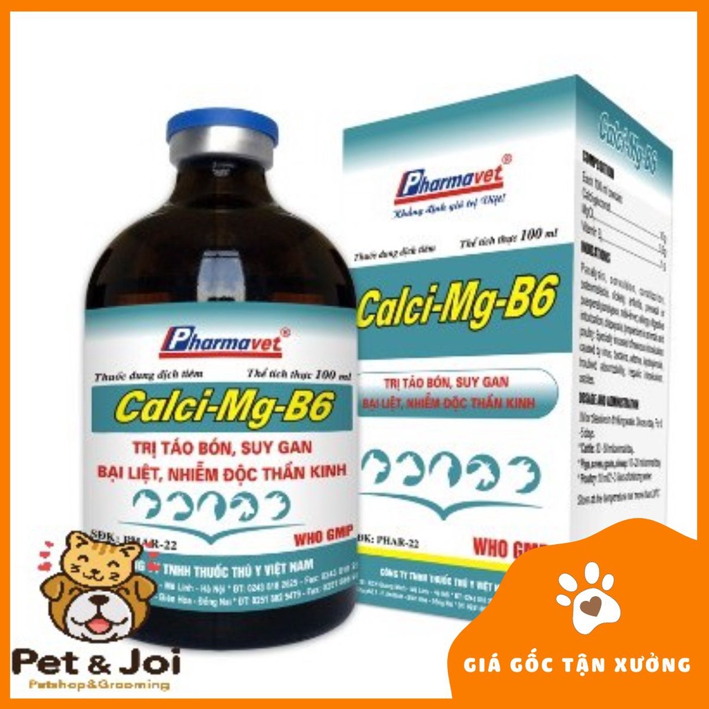 Calci - Mg - B6 (100ml) - PVC