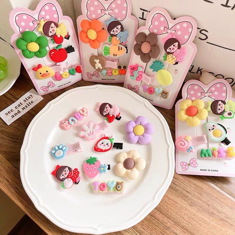 SET 5 CHI TIẾT KẸP TÓC CHO BÉ YÊU