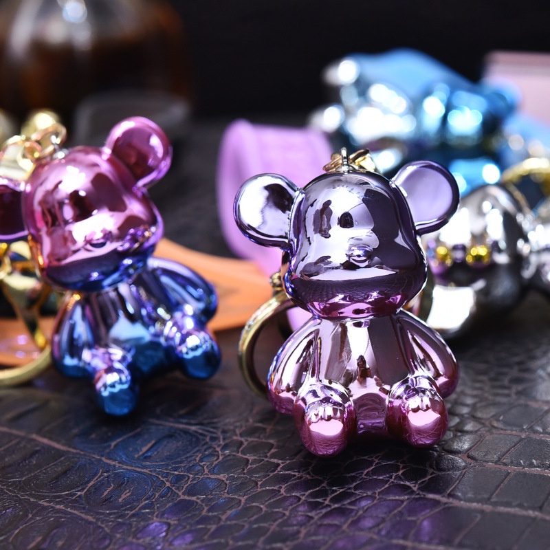 Móc khóa acrylic hình chú gấu xinh xắn nhiều màu sắc