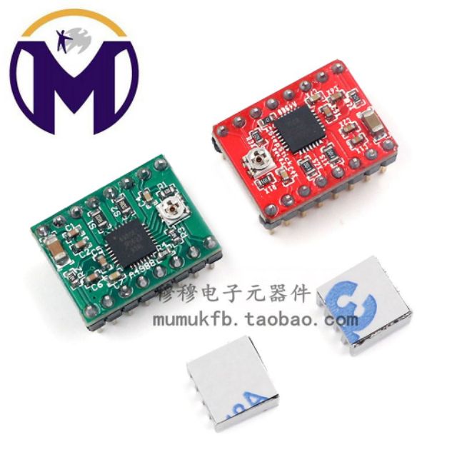 Module điều khiển động cơ bước A4988 + tản nhiệt