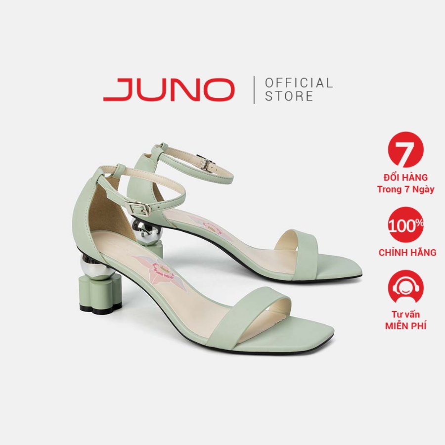 JUNO - Giày Sandal Gót Cách Điệu 2 Màu - SD07065