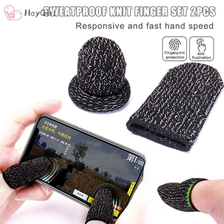 2Pcs/Set Gaming Finger Sleeves Anti-slip Anti-sweat Protection for Phone Games