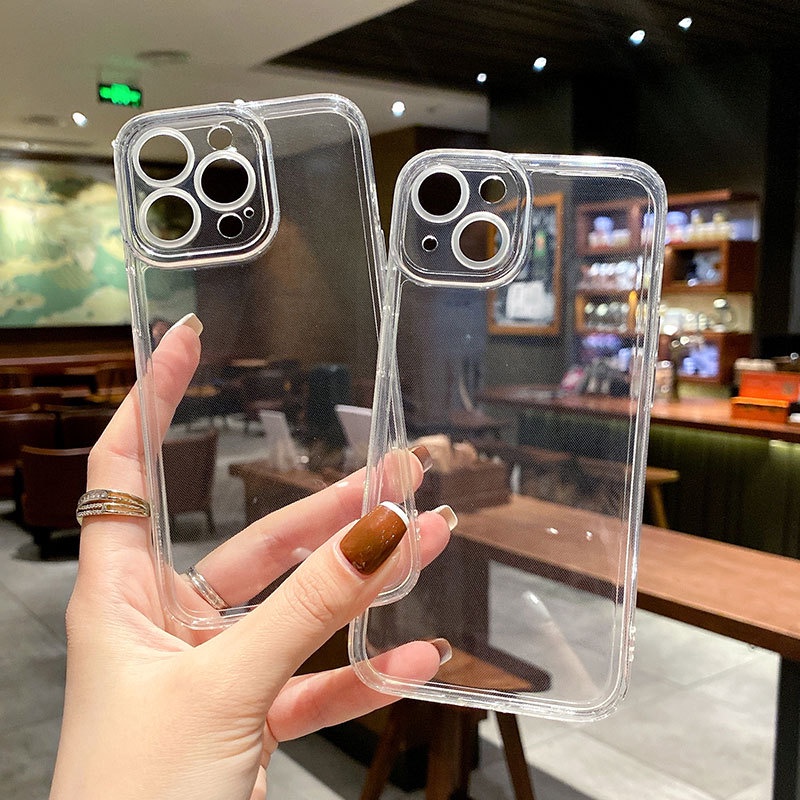 Ốp lưng OPPO A54 A53 A15 A15S A12 A9 A7 A5 A5S A3S A1K A95 A93 A92 A74 A52 A37 A37F A16 F9 Reno5 4G 5G Reno Realme 5 5i C2 C1 2020 2021 Transparent Cat Eye Protect Camera Soft Case