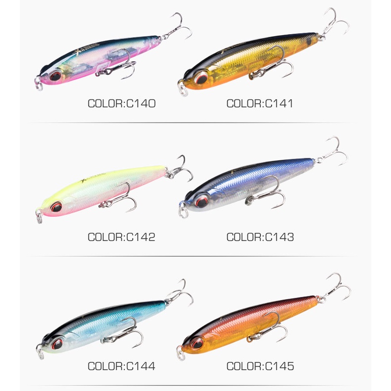 Mồi câu cá giả KINGDOM mini dạng cứng 40mm/ 4g 70mm/ 8g