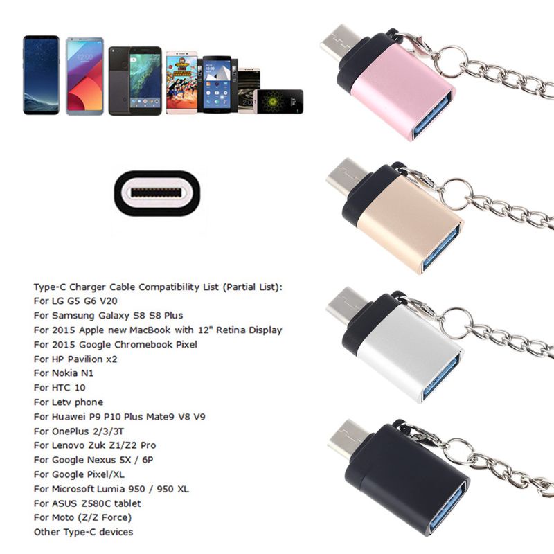 Đầu chuyển đổi OTG type C sang USB 3.0 cho điện thoại thông minh/máy tính bảng