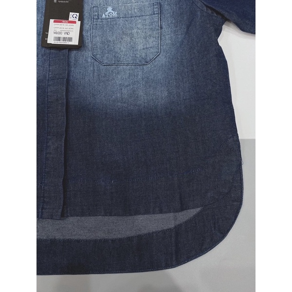 Áo croptop giả jean ATOM (bao chất đẹp)