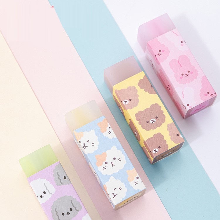 Gôm Tẩy Bút Chì, Tẩy Mềm 2B Hình Động Vật Dễ Thương, Dùng Cho Học Sinh, Sinh Viên, Văn Phòng Phẩm