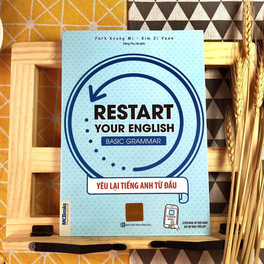 Sách - Restart Your English - Basic Grammar - Yêu Lại Tiếng Anh Từ Đầu (Bìa xanh dương)