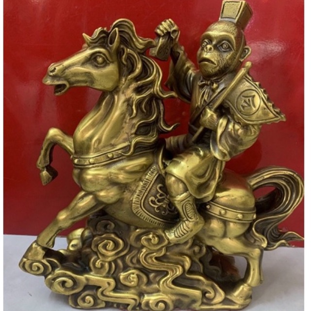 Mã Thượng Phong Hầu Cao 30cm Cầu Thăng Tiến Danh Vọng Vật phẩm phong thuỷ trưng bày để bàn