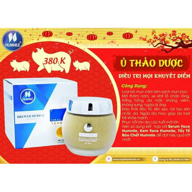 Ủ  mặt thảo dược humnile