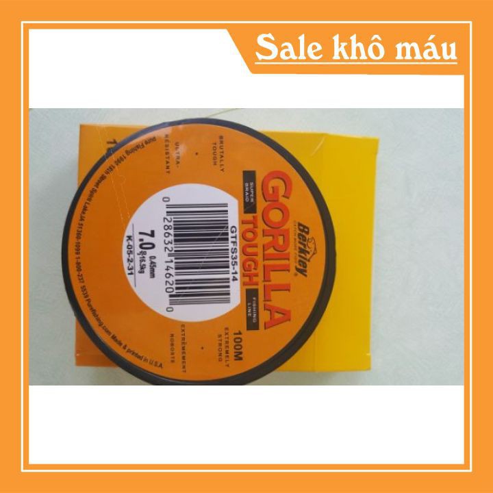 [Xả Kho Lấy Vốn] Cước Câu Cá Cước Khỉ GORRILLA Màu Xanh 100m Siêu Bền