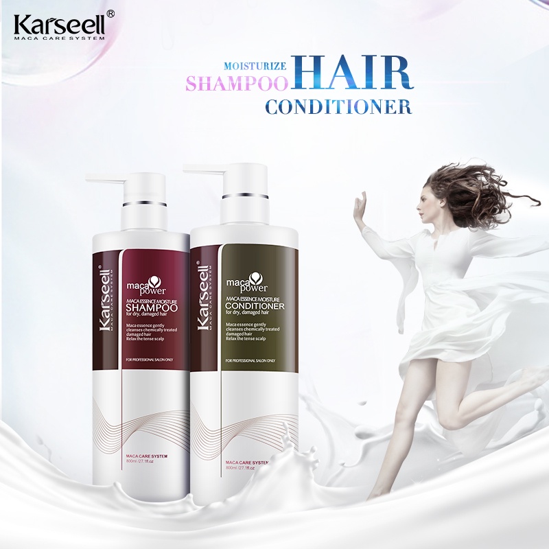 Dầu xả dưỡng tóc KARSEELL Maca 500ml phục hồi siêu mượt chuẩn salon tại nhà