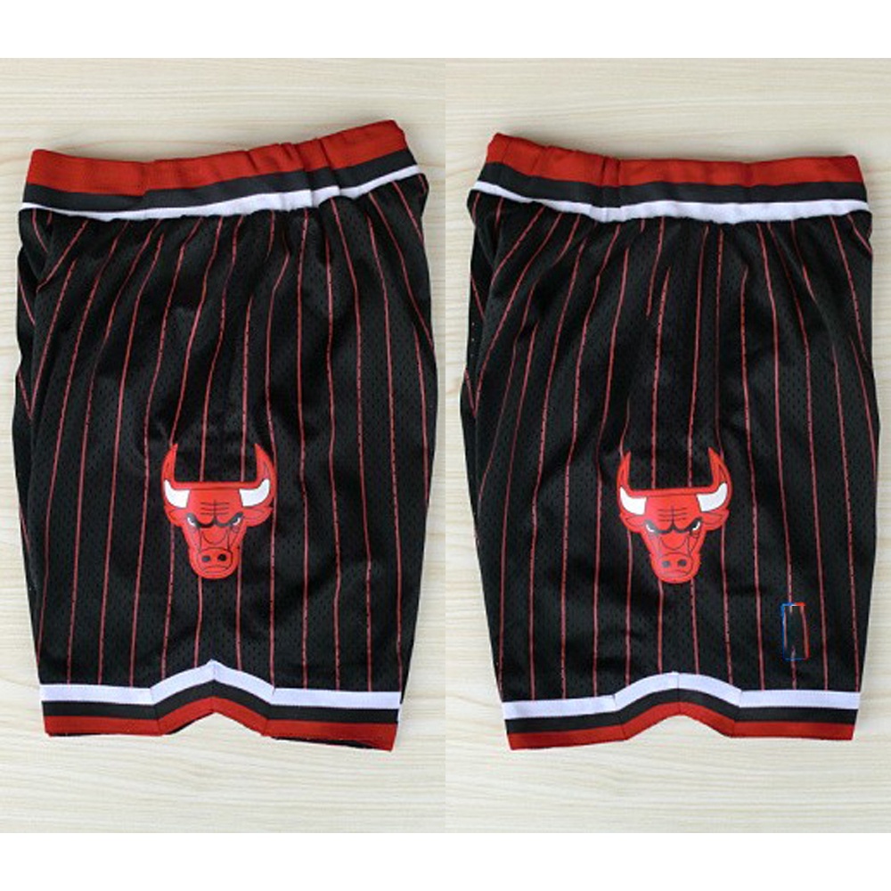 Quần Short Thêu Hình Bò Tót chicago bulls Phong Cách retro