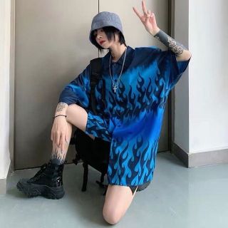 Áo sơmi ngọn lửa xanh