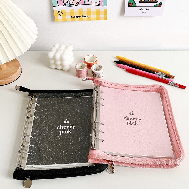 Set 80 Tấm Bọc Sổ Tay Trong Suốt Chống Nước Có Khóa Kéo Tiện Dụng