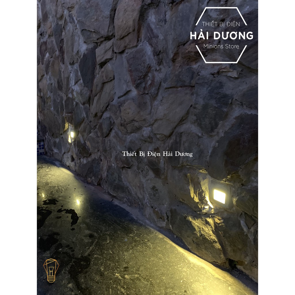 Combo Bộ 3 Đèn Led Âm Tường Chân Cầu Thang , Thân Chân Tường , Chống Nước DA01 - Bảo Hành 12 tháng - Mặt nhôm cao cấp