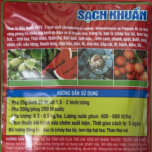 SẠCH KHUẨN 21WP  - Đặc trị hữu hiệu các loại bệnh do nấm và vi khuẩn gây hại trên cây trồng