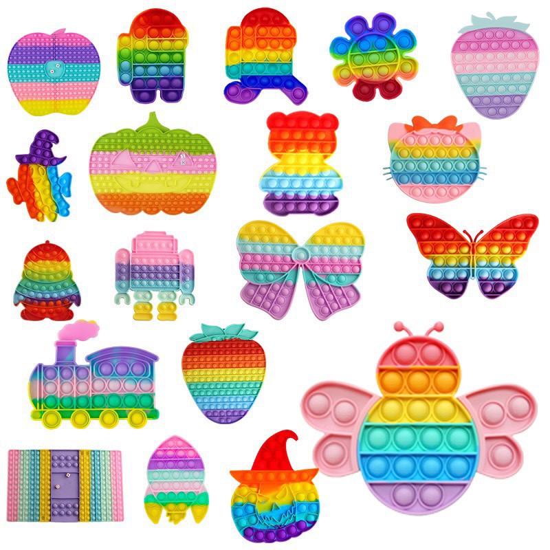 Đồ chơi giải trí thông minh Pop it giảm căng thẳng hiệu quả cho người lớn, trẻ em