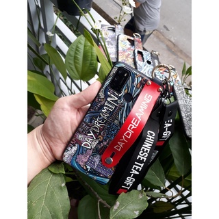 (Tặng 2 dây đeo) Ốp GRAFFITI Vsmart Aris Live 4 Joy 4 Aris Pro 3 in 1 đeo cổ, móc treo, để bàn