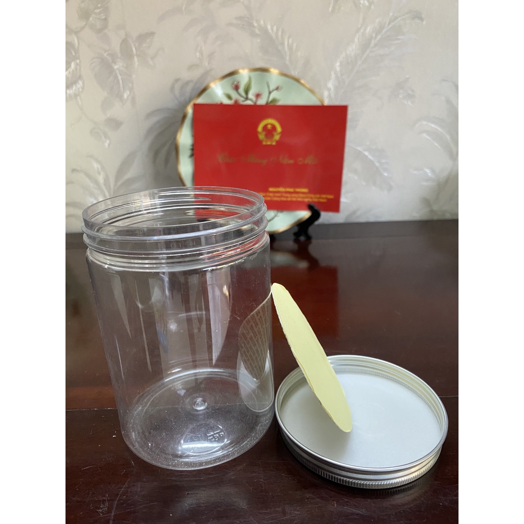 Hũ nhựa Pet trong 750ml nắp nhôm