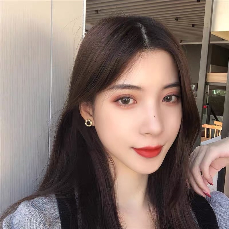 Hoa tai đơn giản đính hạt - Maben