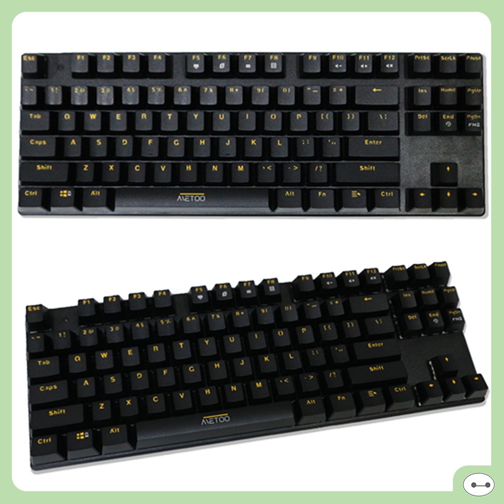 BÀN PHÍM CƠ METOO ZERO TKL FULL BLACK BLUE SWITCH